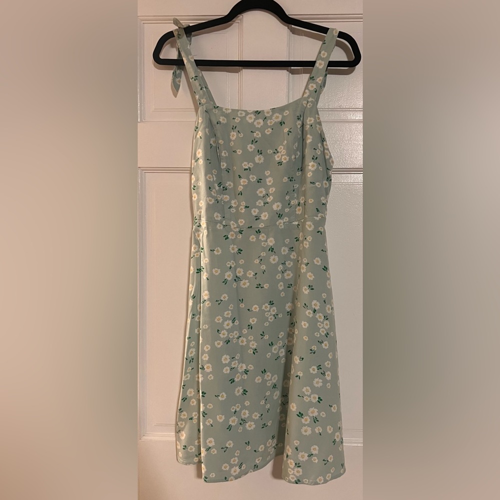 SO Mint Green Floral Dress
